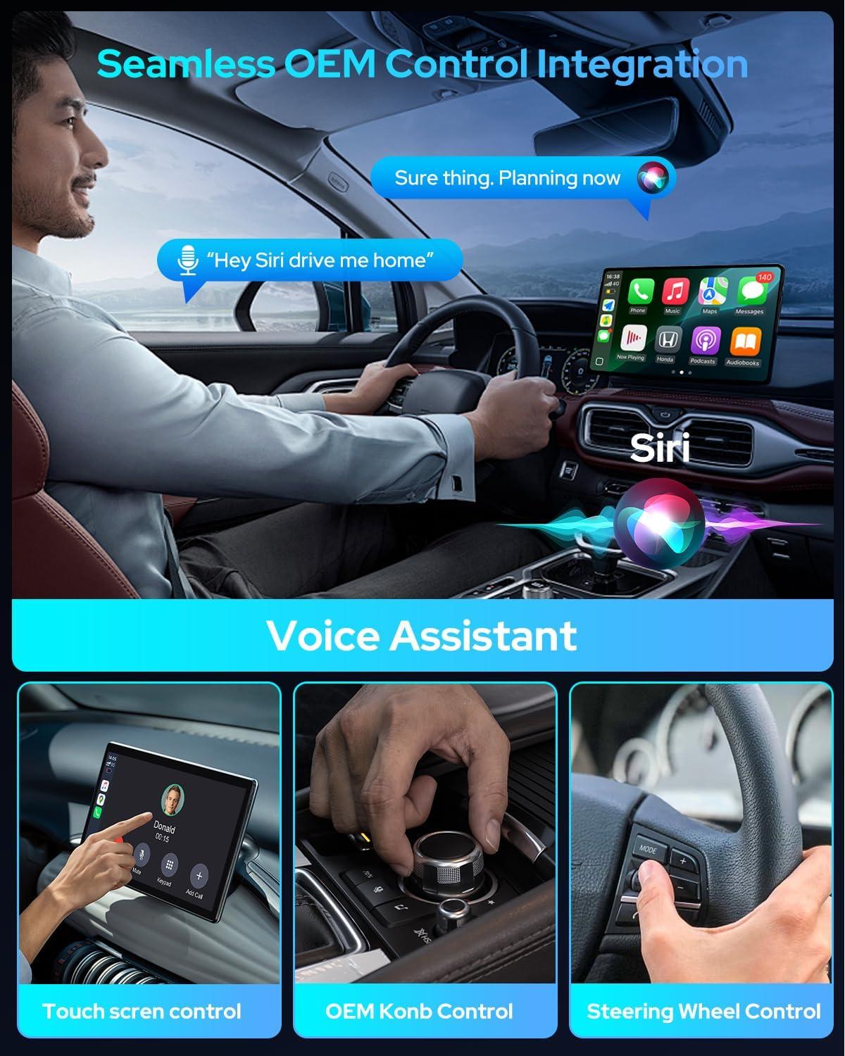 imageFAHREN Lastest Mini Wireless CarPlay AdapterBluetooth ampamp WiFi ConnectionPlugNPlayNo Lag for NavigationCompatible with iOS 10 ampamp Car 2016USBA Extension Cable ampamp TypeC AdapterP700