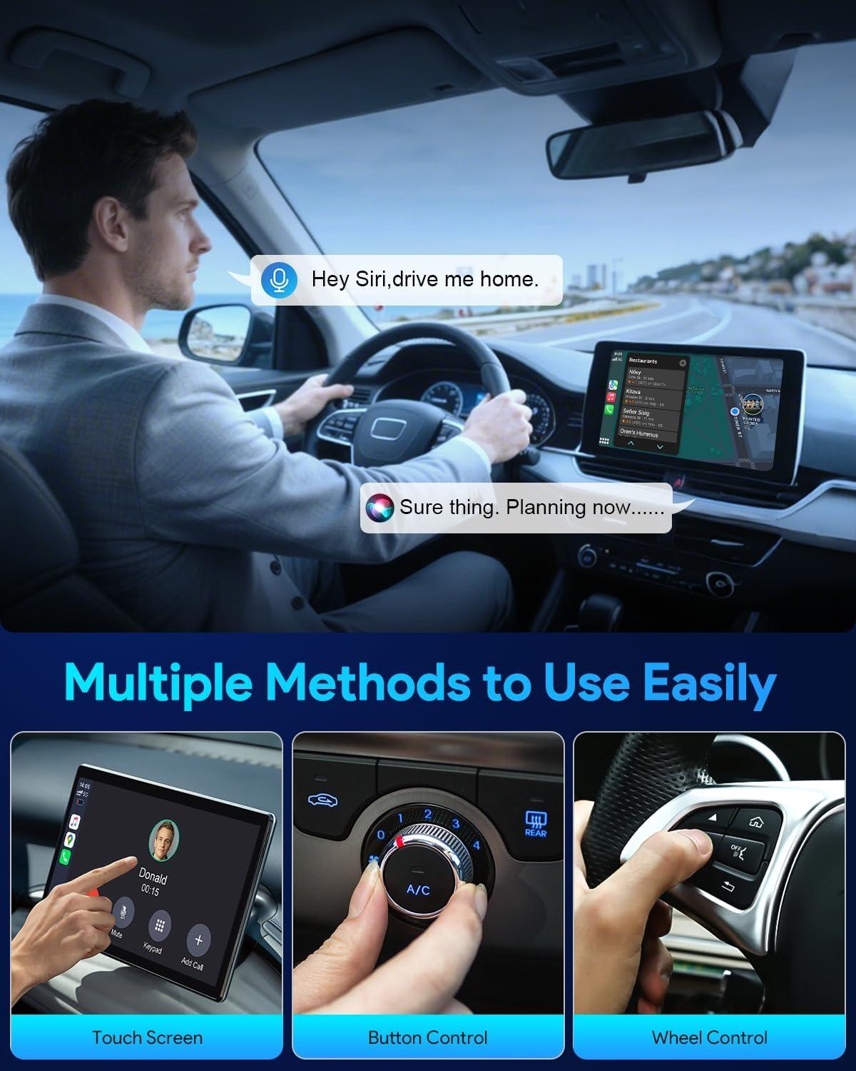 imageFAHREN UltraMini Carplay Adapter A9 Chip 35s Auto Connect Convert Wired CarPlayAndroid Auto to Wireless USBCUSBAExtension Cable Compatible with iOS 10 Android 10 CEROHSFCC