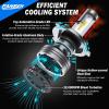 image9006 LED Bulbs 50000LM Super Bright Real 11 Design 6500K Cool White Daytime Running Light Modules 5 Min Quick Plug and Play IP68 HB4 Light Bulb for Stock Halogen Replacement Pack of 2H49003
