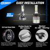 image9006 LED Bulbs 50000LM Super Bright Real 11 Design 6500K Cool White Daytime Running Light Modules 5 Min Quick Plug and Play IP68 HB4 Light Bulb for Stock Halogen Replacement Pack of 2H49003