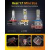 imageFAHREN 2025 Upgraded H11 Bulbs 46000LM Latest ampamp Brightest True 11 Size Perfect Beam Pattern H9 H8 Fog Bulbs 6500K Cool White Tail Light Assemblies 70000Hrs Lifespan Pack of 2