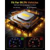 imageFAHREN 2025 Upgraded H11 Bulbs 46000LM Latest ampamp Brightest True 11 Size Perfect Beam Pattern H9 H8 Fog Bulbs 6500K Cool White Tail Light Assemblies 70000Hrs Lifespan Pack of 2
