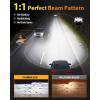 imageFAHREN 2025 Upgraded H11 Bulbs 46000LM Latest ampamp Brightest True 11 Size Perfect Beam Pattern H9 H8 Fog Bulbs 6500K Cool White Tail Light Assemblies 70000Hrs Lifespan Pack of 2