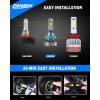 imageFAHREN H11 9005 Light Bulbs Combo 900 Super Brighter 6500K H9 H8 HB3 Driving Light Bulbs with Fan Plug and Play OffRoad Use or Fog Light Pack of 4H119005
