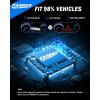 imageFAHREN H11 9005 Light Bulbs Combo 900 Super Brighter 6500K H9 H8 HB3 Driving Light Bulbs with Fan Plug and Play OffRoad Use or Fog Light Pack of 4H119005
