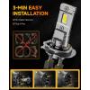 imageFAHREN H11 9005 Light bulbs combo UpgradedampampBrightest 60000LM 900 Super Bright H9 H8 HB3 offRoad Use or Fog light Bulbs 6500k White NonPolarity Plug and Play Pack of 4H7