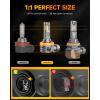 imageFAHREN H11 9005 Light bulbs combo UpgradedampampBrightest 60000LM 900 Super Bright H9 H8 HB3 offRoad Use or Fog light Bulbs 6500k White NonPolarity Plug and Play Pack of 4H119005