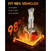 imageFAHREN H11 9005 Light bulbs combo UpgradedampampBrightest 60000LM 900 Super Bright H9 H8 HB3 offRoad Use or Fog light Bulbs 6500k White NonPolarity Plug and Play Pack of 4H1