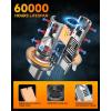 imageFAHREN H11 9005 Light bulbs combo UpgradedampampBrightest 60000LM 900 Super Bright H9 H8 HB3 offRoad Use or Fog light Bulbs 6500k White NonPolarity Plug and Play Pack of 4H139008