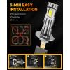imageFAHREN H11 9005 Light bulbs combo UpgradedampampBrightest 60000LM 900 Super Bright H9 H8 HB3 offRoad Use or Fog light Bulbs 6500k White NonPolarity Plug and Play Pack of 4H1