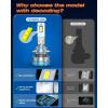 imageFAHREN H11 Fog Bulbs Upgraded 120W 60000LM H8H9 Bright Lighting Bulb 6500K Cool White IP68 WaterproofQuick Installation Pack of 29006HB4