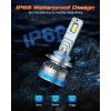 imageFAHREN H11 Fog Bulbs Upgraded 120W 60000LM H8H9 Bright Lighting Bulb 6500K Cool White IP68 WaterproofQuick Installation Pack of 29012Hir2