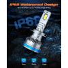 imageFAHREN H11 Fog Bulbs Upgraded 120W 60000LM H8H9 Bright Lighting Bulb 6500K Cool White IP68 WaterproofQuick Installation Pack of 2FX6 H7 upgrade