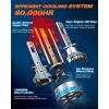 imageFAHREN H11 Fog Bulbs Upgraded 120W 60000LM H8H9 Bright Lighting Bulb 6500K Cool White IP68 WaterproofQuick Installation Pack of 2H1