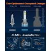 imageFAHREN H11 Fog Bulbs Upgraded 120W 60000LM H8H9 Bright Lighting Bulb 6500K Cool White IP68 WaterproofQuick Installation Pack of 2H1