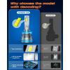 imageFAHREN H11 Fog Bulbs Upgraded 120W 60000LM H8H9 Bright Lighting Bulb 6500K Cool White IP68 WaterproofQuick Installation Pack of 2H11H8H99005HB3