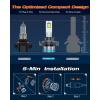 imageFAHREN H11 Fog Bulbs Upgraded 120W 60000LM H8H9 Bright Lighting Bulb 6500K Cool White IP68 WaterproofQuick Installation Pack of 2H139008