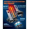 imageFAHREN H11 Fog Bulbs Upgraded 120W 60000LM H8H9 Bright Lighting Bulb 6500K Cool White IP68 WaterproofQuick Installation Pack of 2H139008
