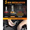 imageFAHREN H11H8H16 LED Fog Light Bulbs16000LM 800 Brightness Upgraded 6500K Cool White Light60000HRS Lifespan H8 H16 Replacement Fog Bulbs Nonpolarity Play and Plug Pack of 2H11H16