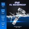 imageFAHREN H11H8H16 LED Fog Light Bulbs16000LM 800 Brightness Upgraded 6500K Cool White Light60000HRS Lifespan H8 H16 Replacement Fog Bulbs Nonpolarity Play and Plug Pack of 29005