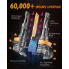 imageFAHREN H11H8H16 LED Fog Light Bulbs16000LM 800 Brightness Upgraded 6500K Cool White Light60000HRS Lifespan H8 H16 Replacement Fog Bulbs Nonpolarity Play and Plug Pack of 2H11H16