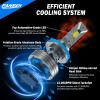 imageFAHREN H11H8H9 Light Bulb 40000LM Super Bright 6500K Cool White H11 Fog Light Bulb IP68 Waterproof Running Board Light Assemblies Pack of 2