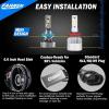 imageFAHREN H11H8H9 Light Bulb 40000LM Super Bright 6500K Cool White H11 Fog Light Bulb IP68 Waterproof Running Board Light Assemblies Pack of 2
