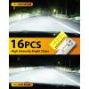 imageFAHREN H11H9H8 Light Bulb 46000LM Super Brighter 6500K Cool White H11 Off Road Light or Fog Light Bulbs CANbus Ready Pack of 29005HB3