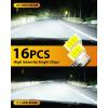 imageFAHREN H11H9H8 Light Bulb 46000LM Super Brighter 6500K Cool White H11 Off Road Light or Fog Light Bulbs CANbus Ready Pack of 29007HB5