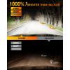 imageFAHREN H11H9H8 Light Bulb 46000LM Super Brighter 6500K Cool White H11 Off Road Light or Fog Light Bulbs CANbus Ready Pack of 29007HB5