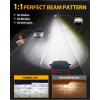 imageFAHREN H11H9H8 Light Bulb 46000LM Super Brighter 6500K Cool White H11 Off Road Light or Fog Light Bulbs CANbus Ready Pack of 29007HB5