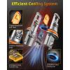 imageFAHREN H11H9H8 Light Bulb 46000LM Super Brighter 6500K Cool White H11 Off Road Light or Fog Light Bulbs CANbus Ready Pack of 29007HB5