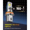 imageFAHREN H11H9H8 Light Bulb 46000LM Super Brighter 6500K Cool White H11 Off Road Light or Fog Light Bulbs CANbus Ready Pack of 29007HB5