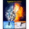imageFAHREN H11H9H8 Light Bulb 46000LM Super Brighter 6500K Cool White H11 Off Road Light or Fog Light Bulbs CANbus Ready Pack of 2H49003
