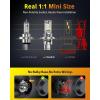 imageFAHREN H11H9H8 Light Bulb 46000LM Super Brighter 6500K Cool White H11 Off Road Light or Fog Light Bulbs CANbus Ready Pack of 2H49003
