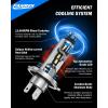 imageFAHREN H4 LED Light Bulbs 800 Super Bright 9003 HighLow Beam Driving Fog ampamp Spot Lights with 12000 RPM Turbo Fan 6500K Cool White IP68 Waterproof Pack of 2