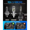 imageFAHREN H4 LED Light Bulbs 800 Super Bright 9003 HighLow Beam Driving Fog ampamp Spot Lights with 12000 RPM Turbo Fan 6500K Cool White IP68 Waterproof Pack of 2
