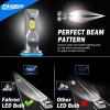 imageFAHREN H7 LED Light Bulbs 30000LM Super Brightness 11 Size No Adapter Needed Plug ampamp Play 6500k White with 16 CSP Chips Canbus Ready NonPolarity H7 Fog Bulb with Turbo Fan IP68 Pack of 29006HB4