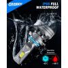 imageFAHREN H7 LED Light Bulbs 30000LM Super Brightness 11 Size No Adapter Needed Plug ampamp Play 6500k White with 16 CSP Chips Canbus Ready NonPolarity H7 Fog Bulb with Turbo Fan IP68 Pack of 290059006