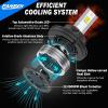 imageFAHREN H7 LED Light Bulbs 30000LM Super Brightness 11 Size No Adapter Needed Plug ampamp Play 6500k White with 16 CSP Chips Canbus Ready NonPolarity H7 Fog Bulb with Turbo Fan IP68 Pack of 29008H13