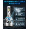 imageFAHREN H7 LED Light Bulbs 30000LM Super Brightness 11 Size No Adapter Needed Plug ampamp Play 6500k White with 16 CSP Chips Canbus Ready NonPolarity H7 Fog Bulb with Turbo Fan IP68 Pack of 29005HB3
