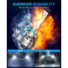 imageFAHREN H7 LED Light Bulbs 30000LM Super Brightness 11 Size No Adapter Needed Plug ampamp Play 6500k White with 16 CSP Chips Canbus Ready NonPolarity H7 Fog Bulb with Turbo Fan IP68 Pack of 29005HB3