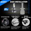 imageFAHREN H7 LED Light Bulbs 30000LM Super Brightness 11 Size No Adapter Needed Plug ampamp Play 6500k White with 16 CSP Chips Canbus Ready NonPolarity H7 Fog Bulb with Turbo Fan IP68 Pack of 2H49003