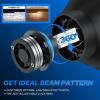 imageFAHREN H7 LED Light Bulbs 30000LM Super Brightness 11 Size No Adapter Needed Plug ampamp Play 6500k White with 16 CSP Chips Canbus Ready NonPolarity H7 Fog Bulb with Turbo Fan IP68 Pack of 29007HB5