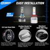 imageFAHREN H7 LED Light Bulbs 30000LM Super Brightness 11 Size No Adapter Needed Plug ampamp Play 6500k White with 16 CSP Chips Canbus Ready NonPolarity H7 Fog Bulb with Turbo Fan IP68 Pack of 29006HB4