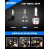 imageFAHREN H7 LED Light Bulbs 30000LM Super Brightness 11 Size No Adapter Needed Plug ampamp Play 6500k White with 16 CSP Chips Canbus Ready NonPolarity H7 Fog Bulb with Turbo Fan IP68 Pack of 290059006