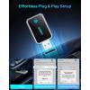 imageFAHREN Lastest Mini Wireless CarPlay AdapterBluetooth ampamp WiFi ConnectionPlugNPlayNo Lag for NavigationCompatible with iOS 10 ampamp Car 2016USBA Extension Cable ampamp TypeC AdapterP700