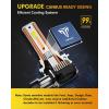 imageFAHREN Latest ampamp Brightest H13 LED Bulbs 1200 12X 70000LM Extreme Brightness 9008 bulb 6500K Cool White 11 Min SizeIP68 WaterproofPack of 2Fog Bulbs HIDPlugNPlay9005HB3