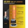 imageFAHREN Latest ampamp Brightest H13 LED Bulbs 1200 12X 70000LM Extreme Brightness 9008 bulb 6500K Cool White 11 Min SizeIP68 WaterproofPack of 2Fog Bulbs HIDPlugNPlay9005HB3