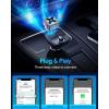 imageFAHREN UltraMini Carplay Adapter A9 Chip 35s Auto Connect Convert Wired CarPlayAndroid Auto to Wireless USBCUSBAExtension Cable Compatible with iOS 10 Android 10 CEROHSFCC